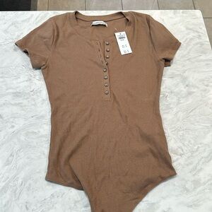 Abercrombie and fitch Henley body suit size medium